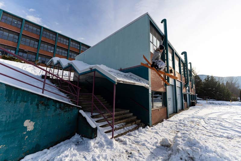Audrey Friess urban skiing Nelson, B.C.