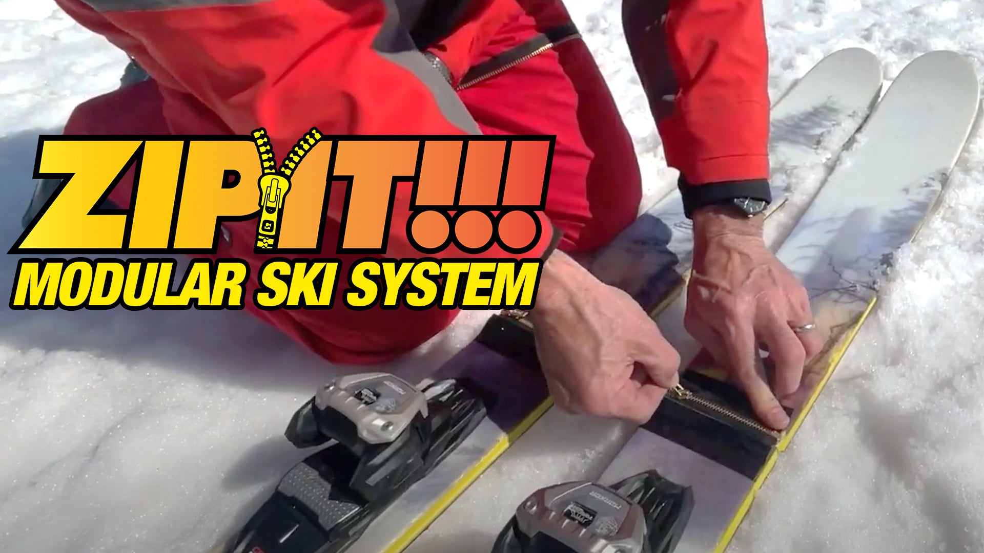 ZIPIT!!! World's first zipper skis