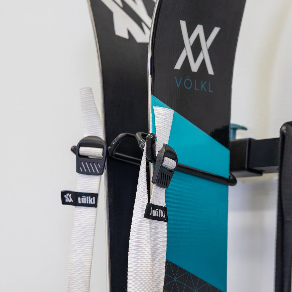 Lone Peak Ski Rack | Adjustable Wall Storage System | Holds 5 Pairs of Skis