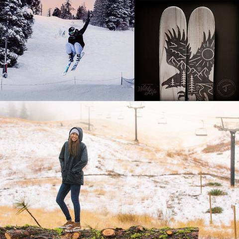 WINNER OF THE MASTERBLASTER "WILD LIFE" GIVEAWAY... CLAIRE VAAGE!!! On October 27th, 2017, I randomly selected Claire Vaage, a lucky skier from Idaho to win J skis!!