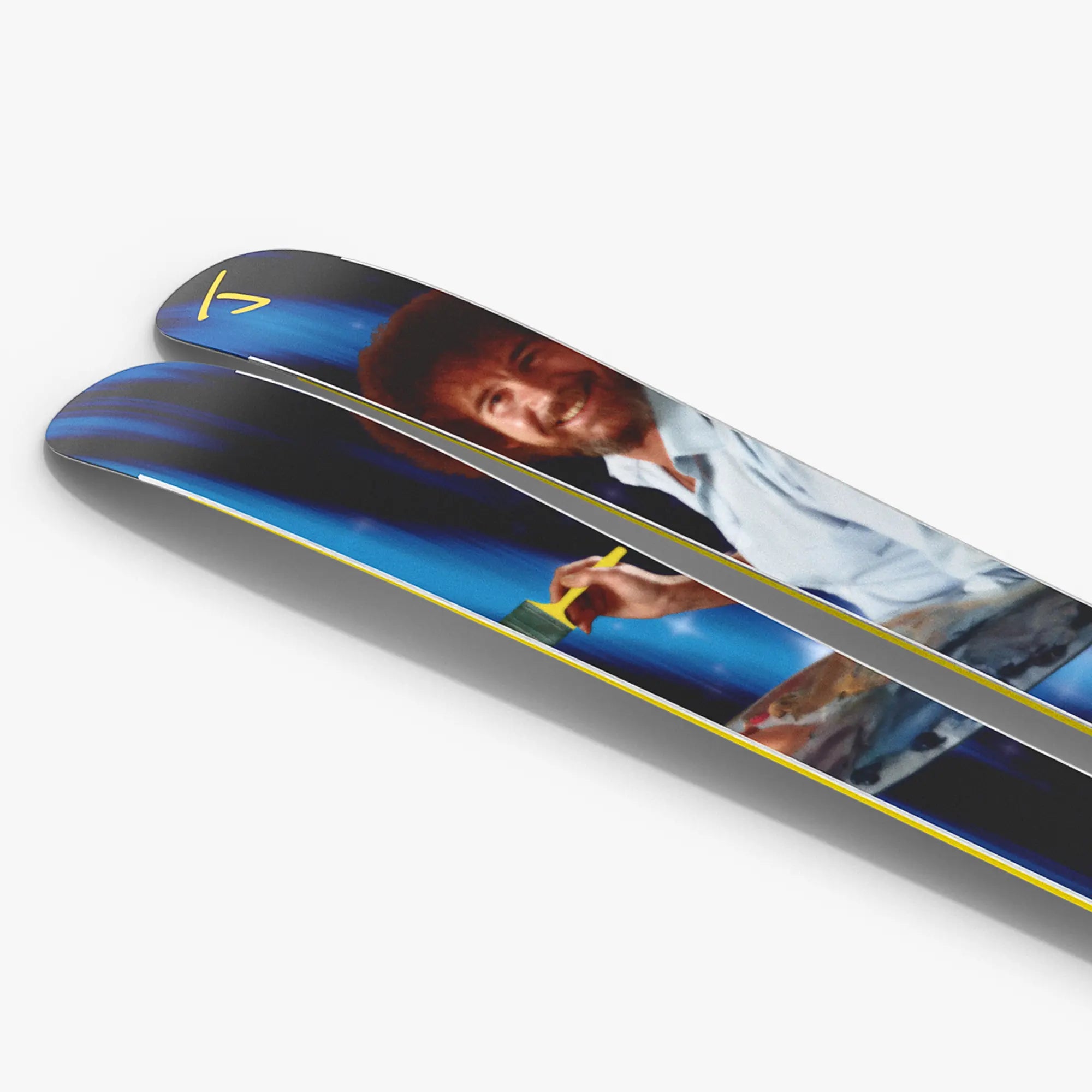 bob stroller skis The Escalator "THE JOY OF SKIING 4" Bob Ross x J Collab