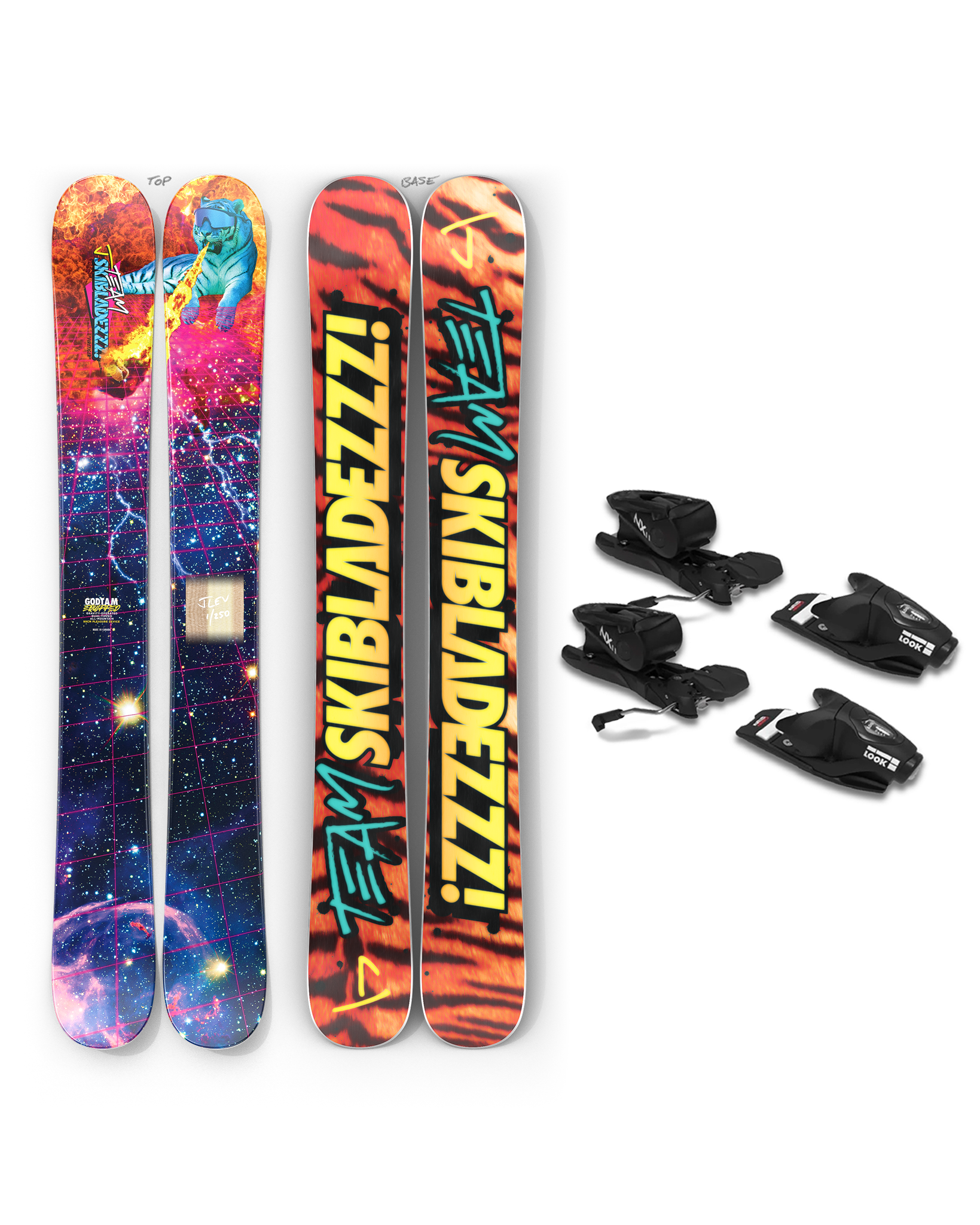 Team Skibladezzz "Firetiger" Look NX 11 Binding Bundle