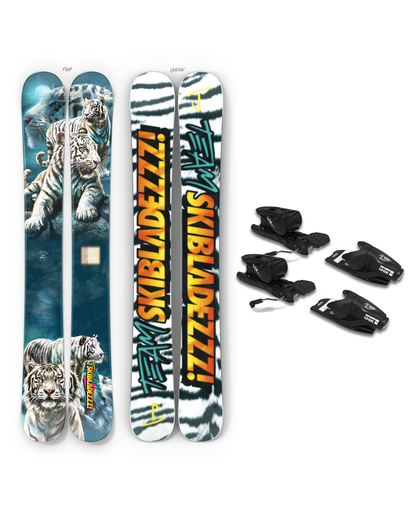 Team Skibladezzz "Snowcat" Look NX 11 Binding Bundle