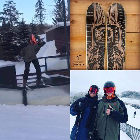 WINNER OF THE ALLPLAY "DEERJERK" GIVEAWAY... MASON CARRIER!!! On March 29th, 2019, I randomly selected Mason Carrier, a lucky skier from Seven Springs, PA to win J skis!!