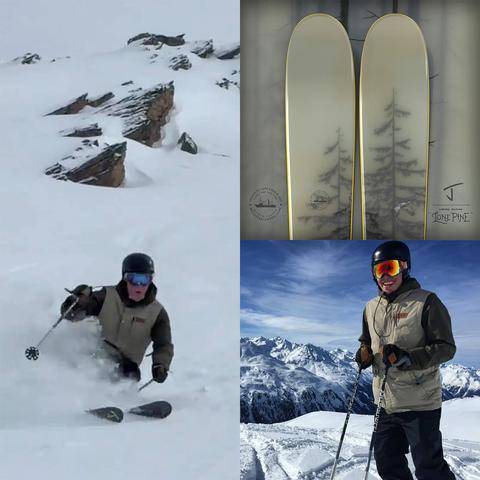 WINNER OF THE METAL "LONE PINE" GIVEAWAY... FERGUS BUTT!!! On February 1st, 2019, I randomly selected Fergus Butt, a lucky Scottish skier living in Canmore, Alberta to win J skis!!