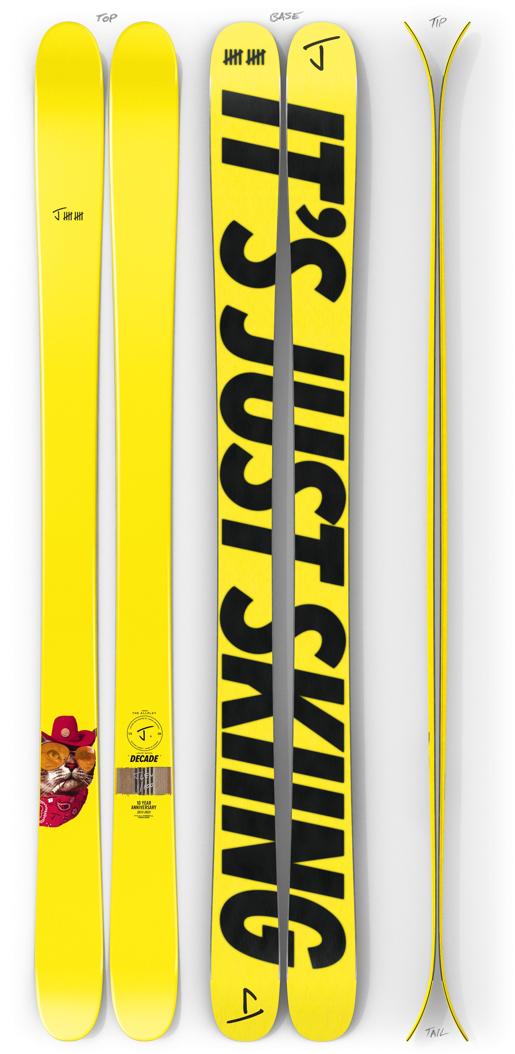 The Allplay "DECADE" 10 Year Anniversary Limited Edition Ski