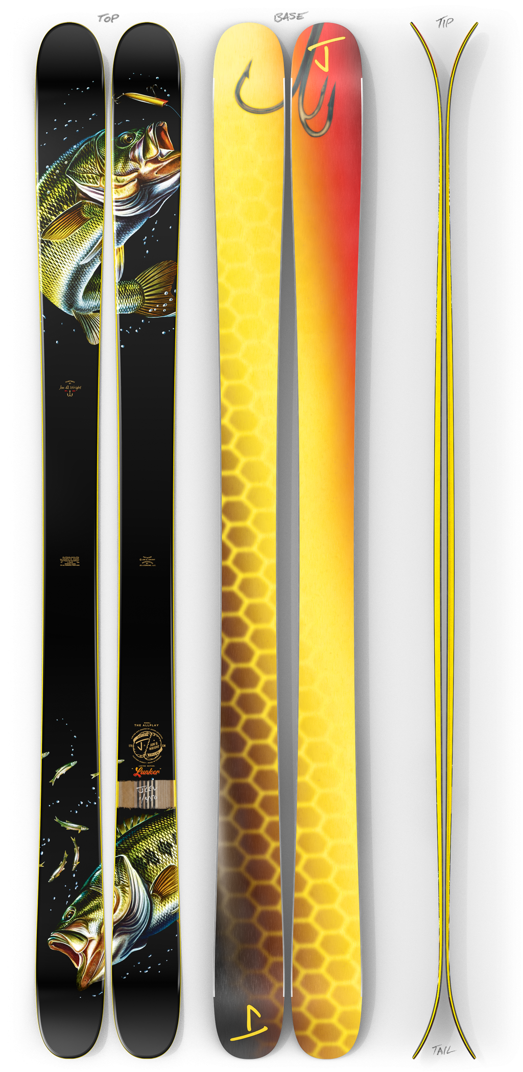 The Allplay "LUNKER" Jon Q. Wright x J Collab Limited Edition Ski