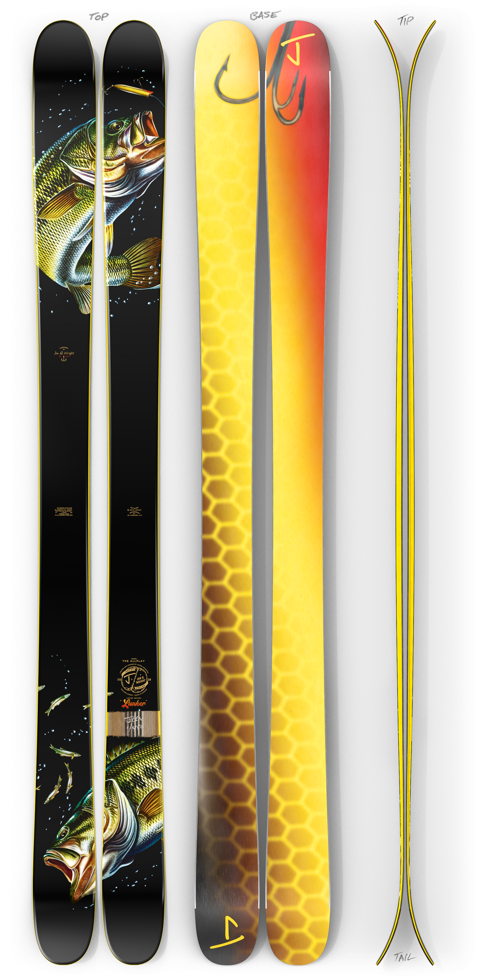 The Allplay "LUNKER" Jon Q. Wright x J Collab Limited Edition Ski