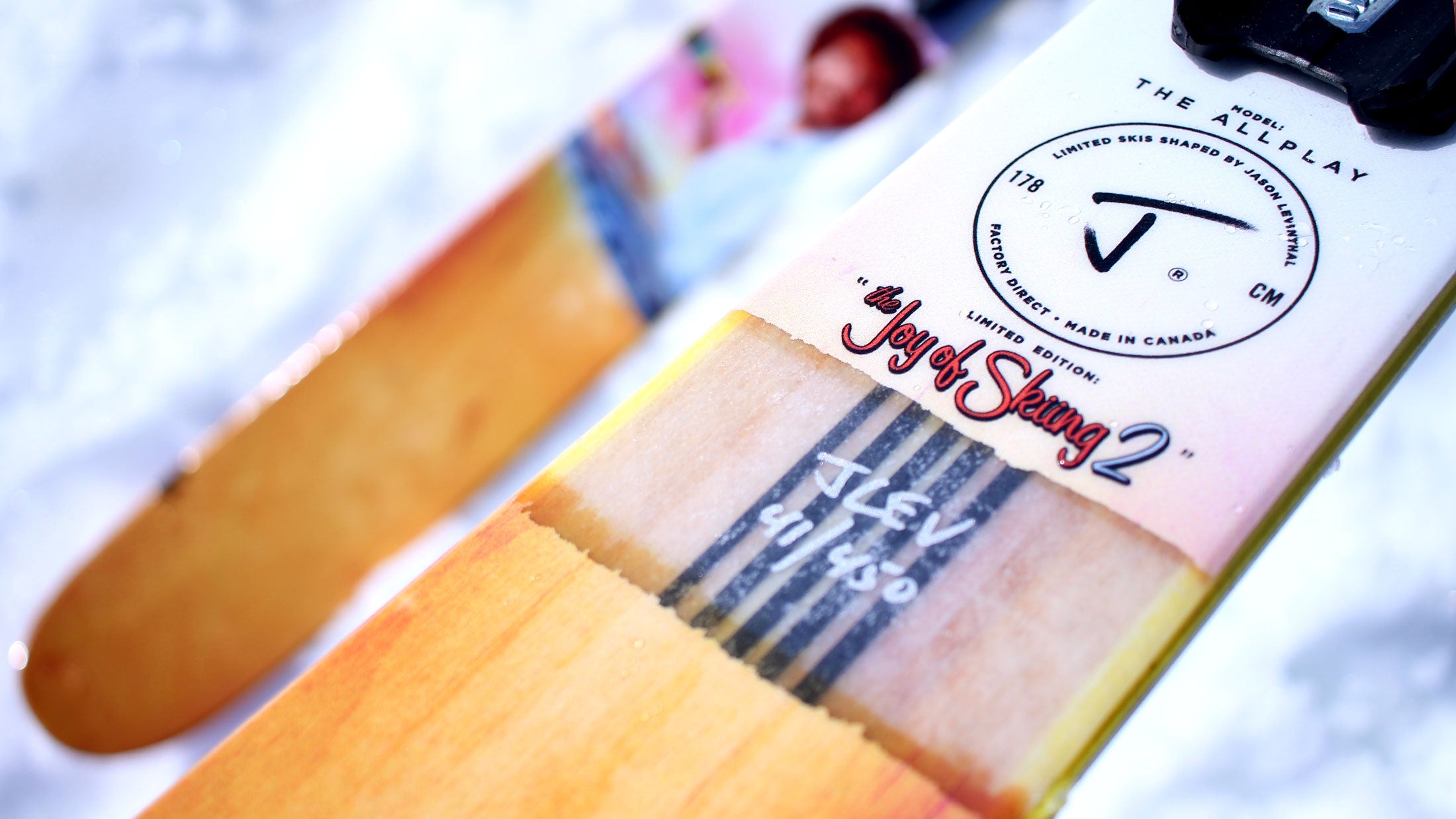 The Allplay "THE JOY OF SKIING 2" Bob Ross x J Collab Limited Edition Ski