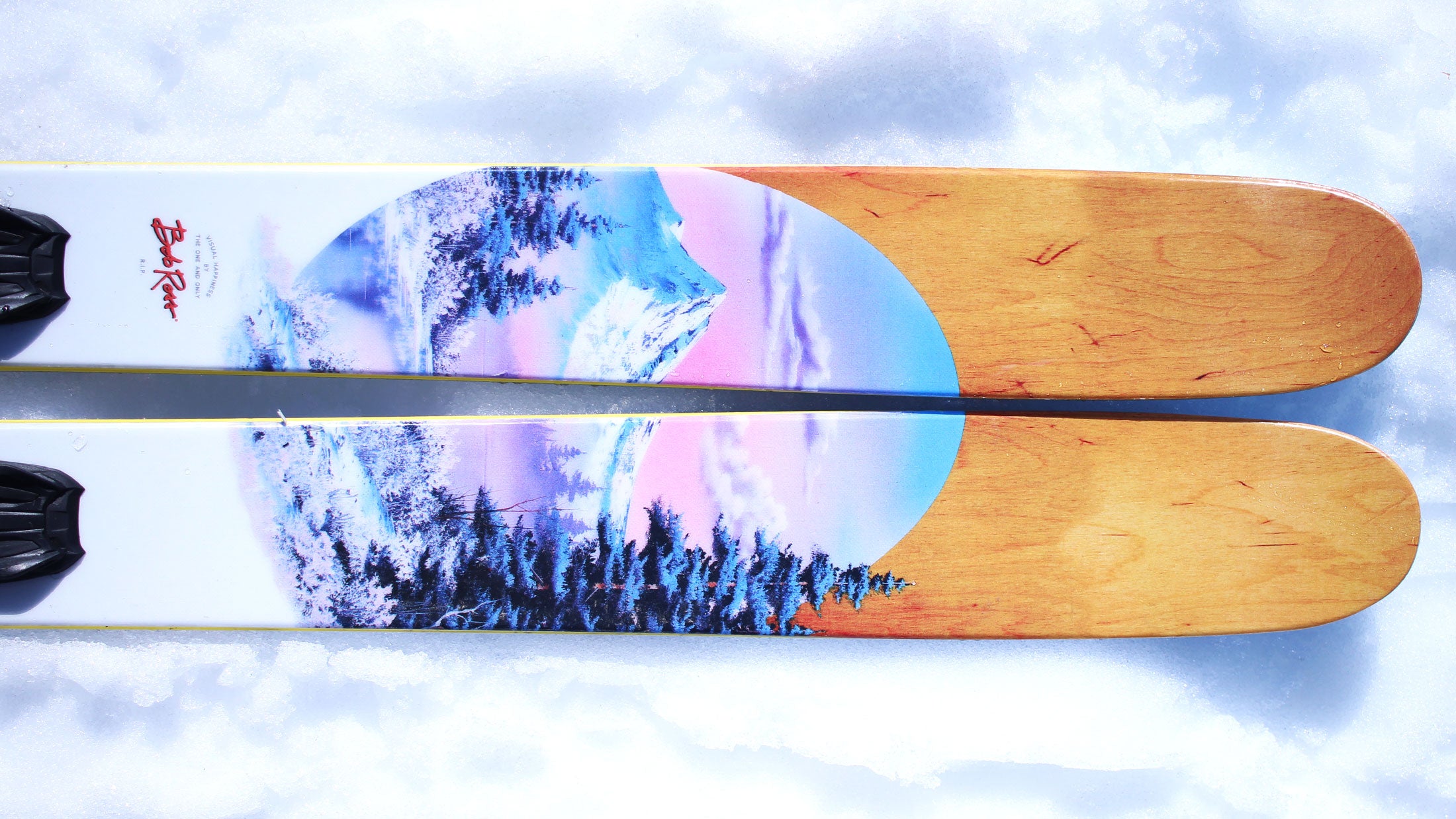 The Allplay "THE JOY OF SKIING 2" Bob Ross x J Collab Limited Edition Ski
