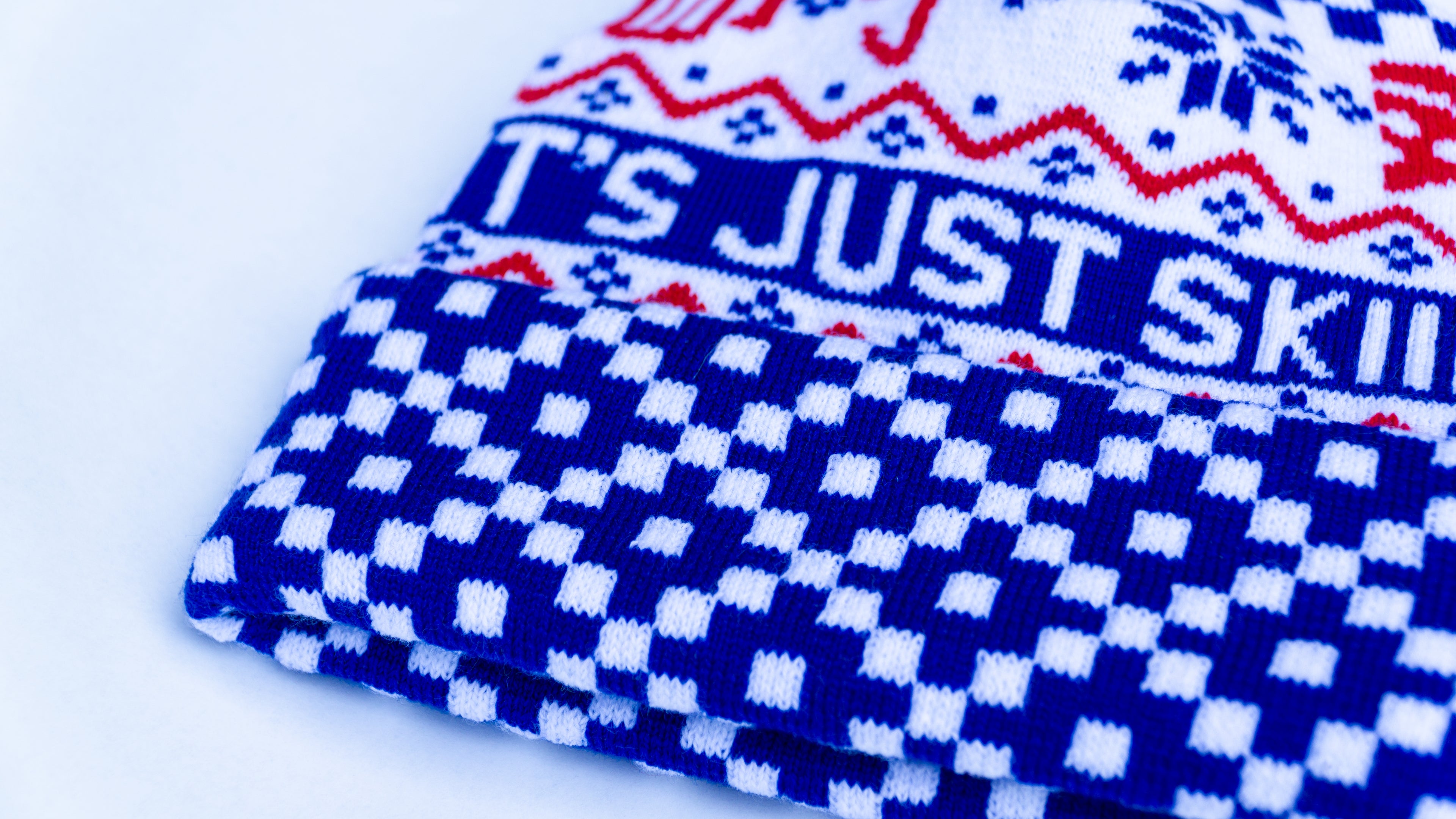 Just Skiing Pom Beanie