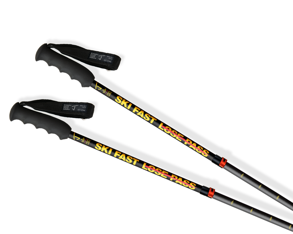 Wizard Staff Adjustable Ski Poles "Ski Fast"