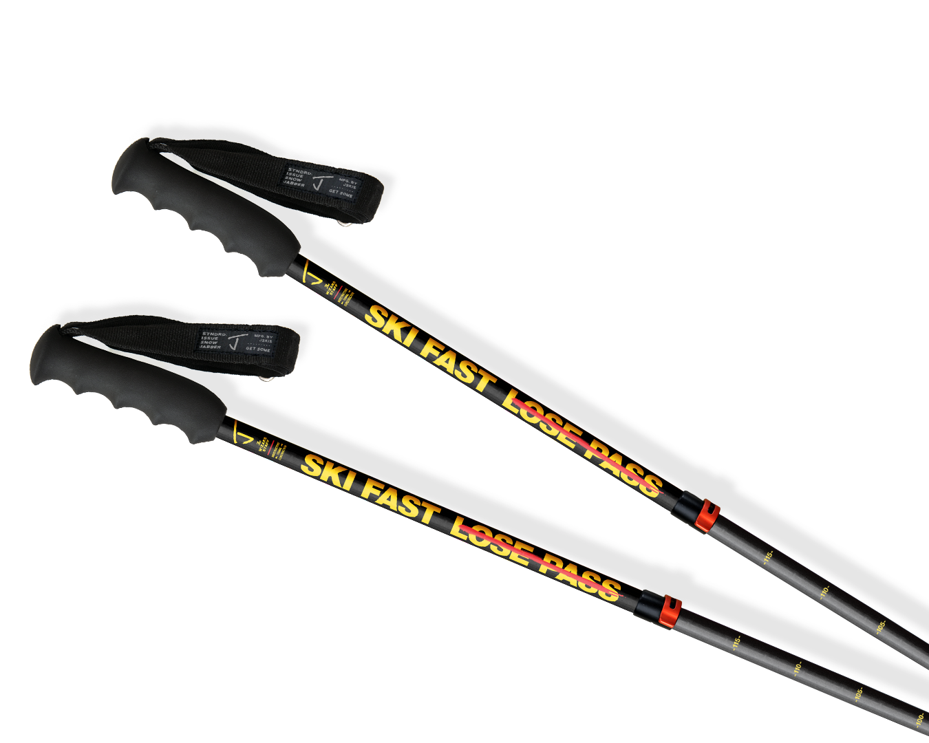 Wizard Staff Adjustable Ski Poles "Ski Fast"