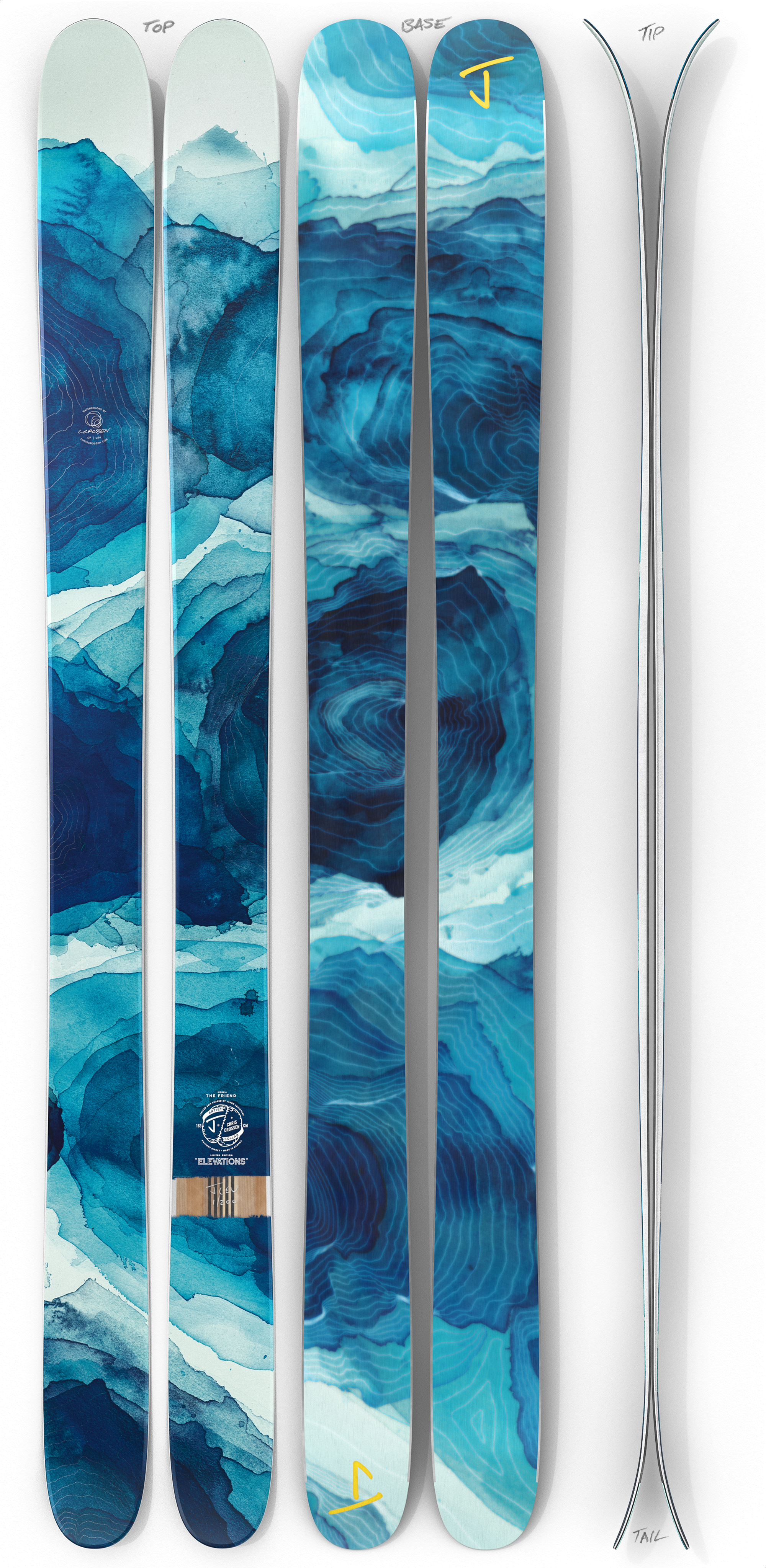 The Friend "ELEVATIONS" Chris Crossen x J Collab Limited Edition Ski