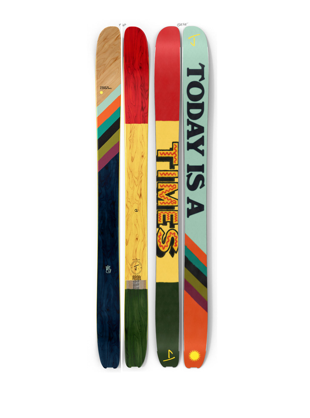 Mixed Graphic Skis