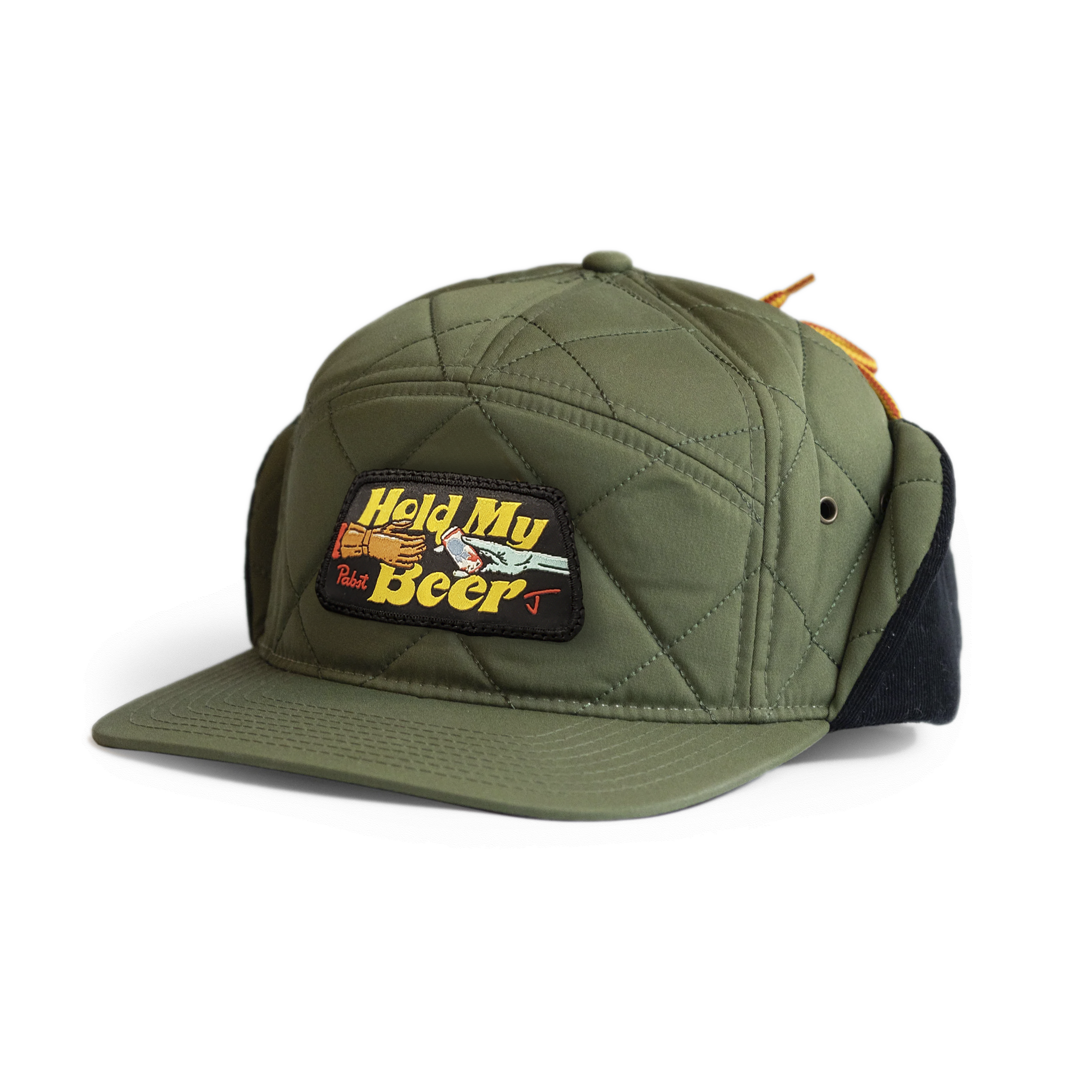 "Hold My Beer" PBR x J Collab Earflap Hat