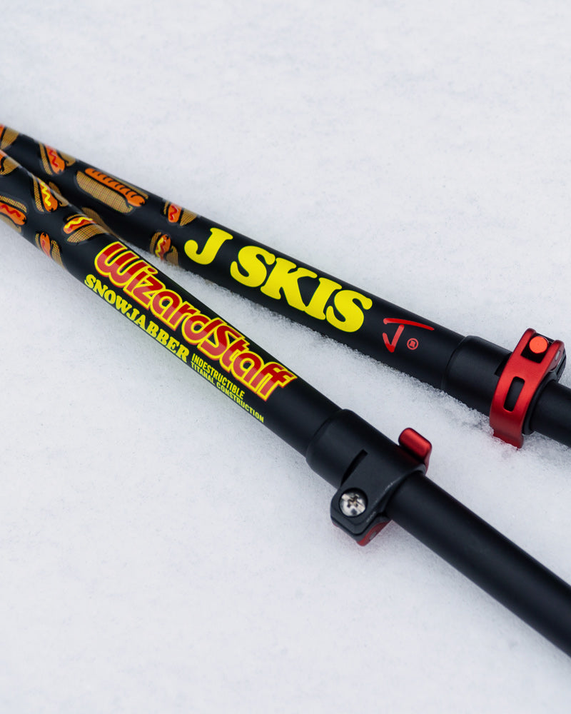 Wizard Staff Adjustable Ski Poles "Hot Dogger"