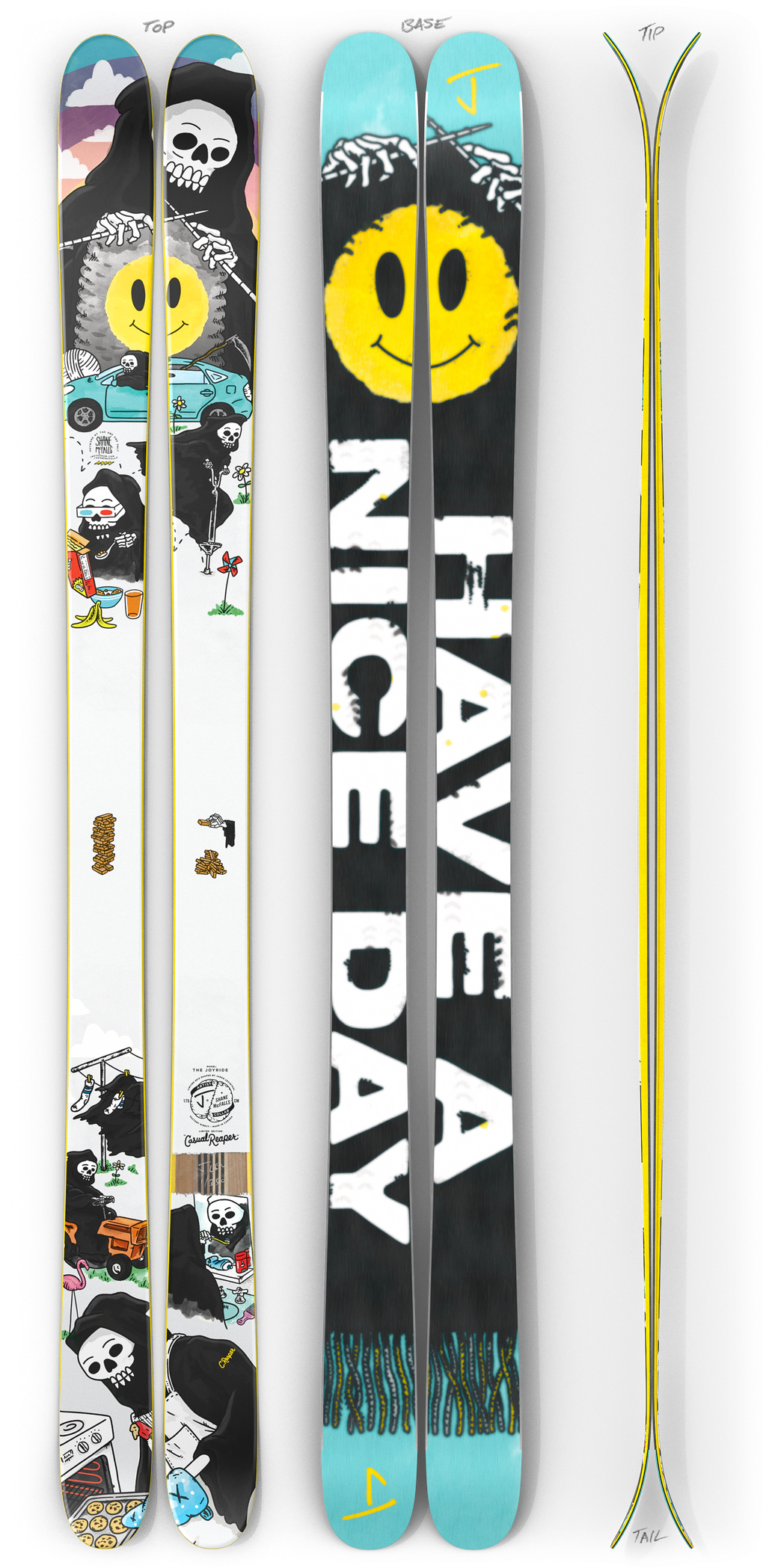 The Joyride "CASUAL REAPER" Shane McFalls x J Collab Limited Edition Ski