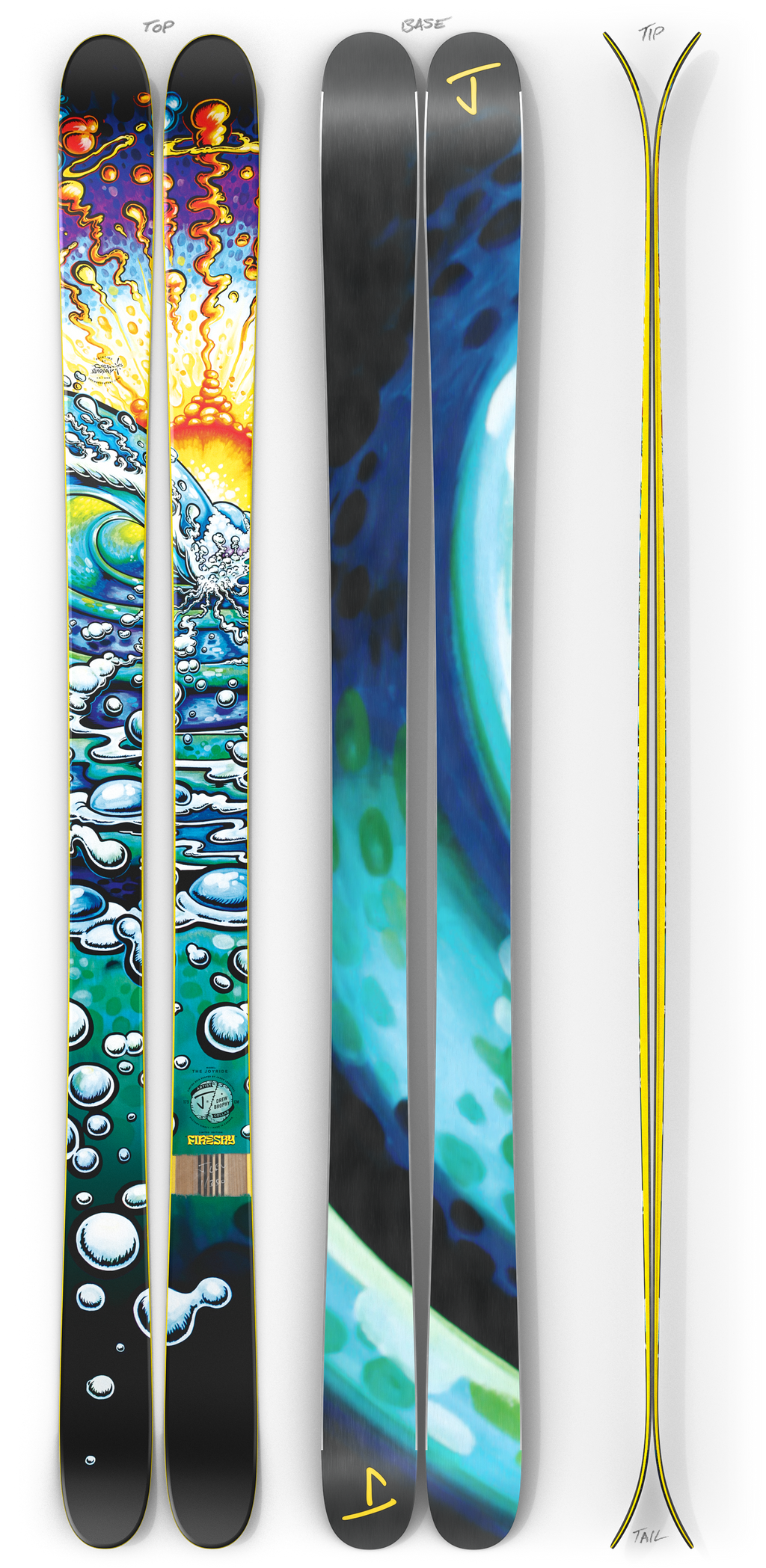 The Joyride "FIRESKY" Drew Brophy x J Collab Limited Edition Ski