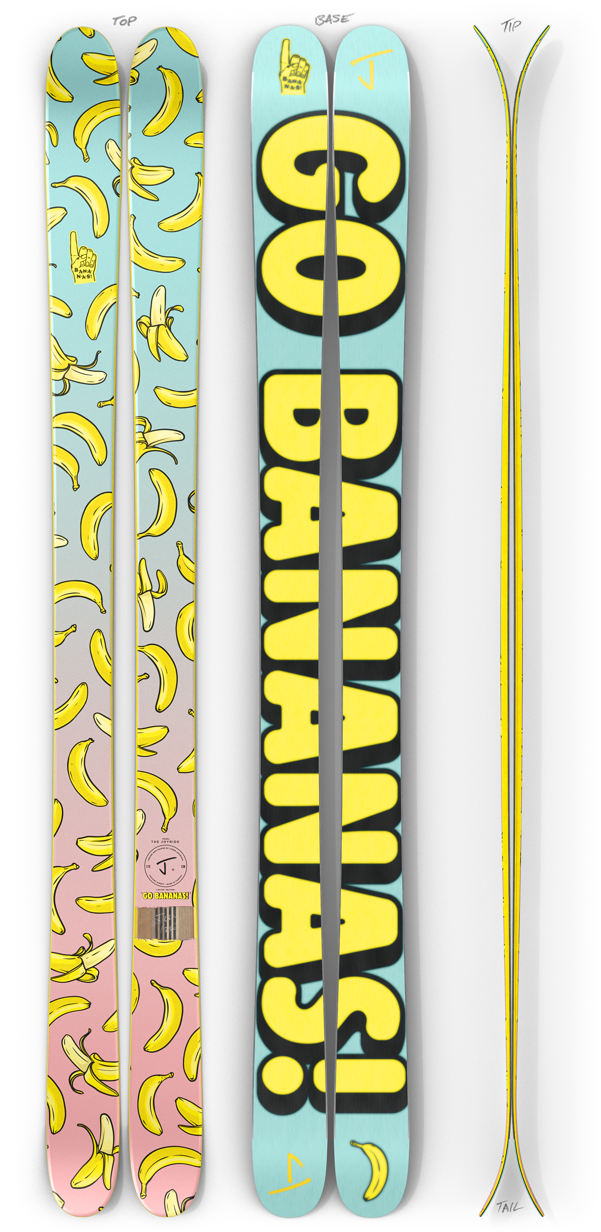 The Joyride "GO BANANAS" Limited Edition Ski