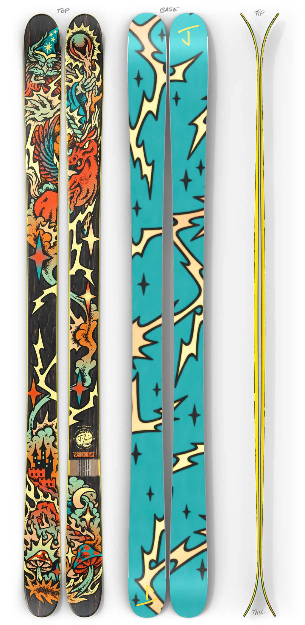 Joyride Psychonaut Park Ski | J Skis x Tallboy 90mm Twin Tip – J skis Joyride Psychonaut Park Ski | J Skis x Tallboy 90mm Twin Tip – J skis