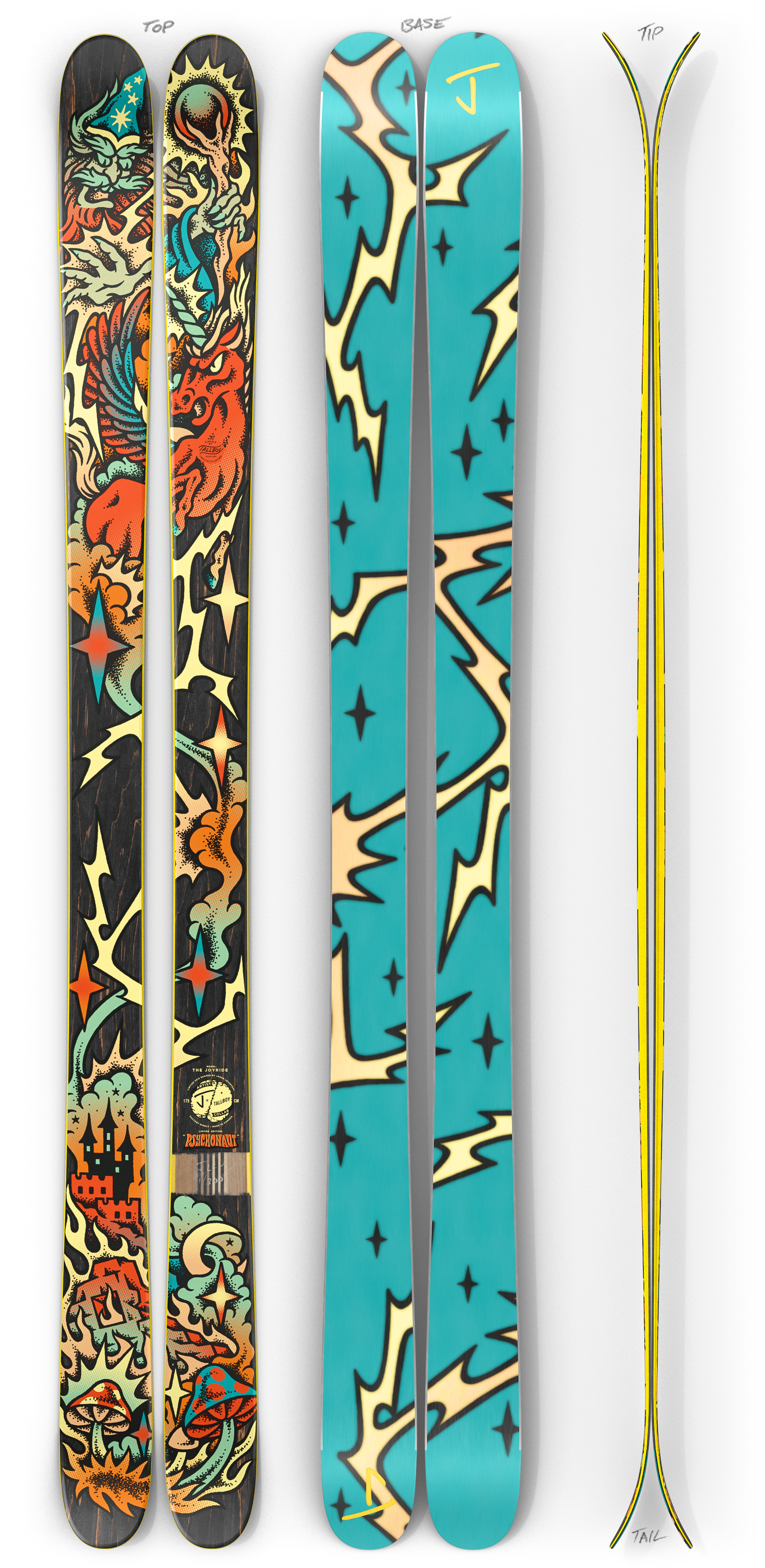 YLE Coyote 137 フリースタイルスキー JOYRIDE_Psychonaut_FULL-SKI.