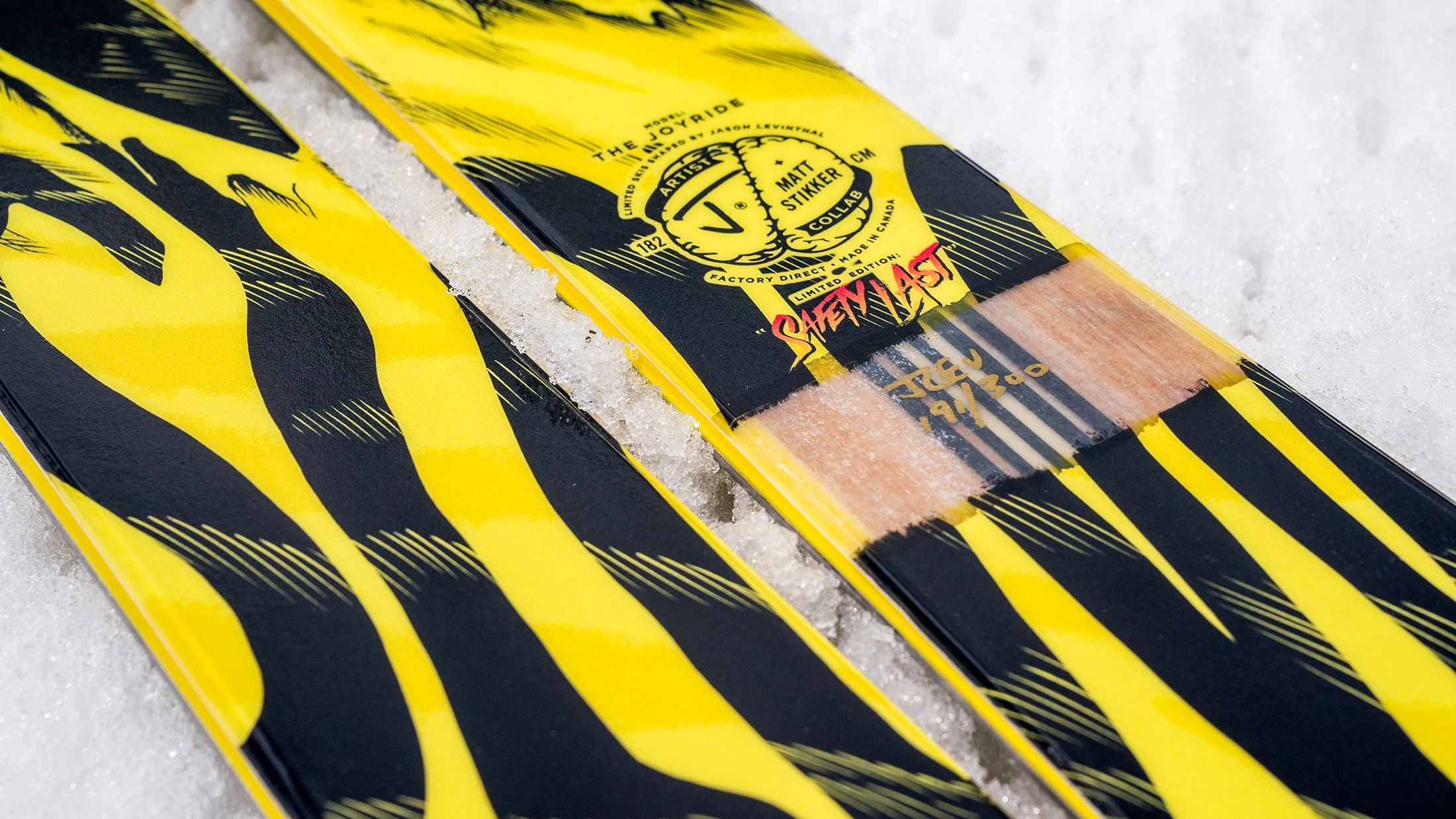 The Joyride "SAFETY LAST" Matt Stikker x J Collab Limited Edition Ski