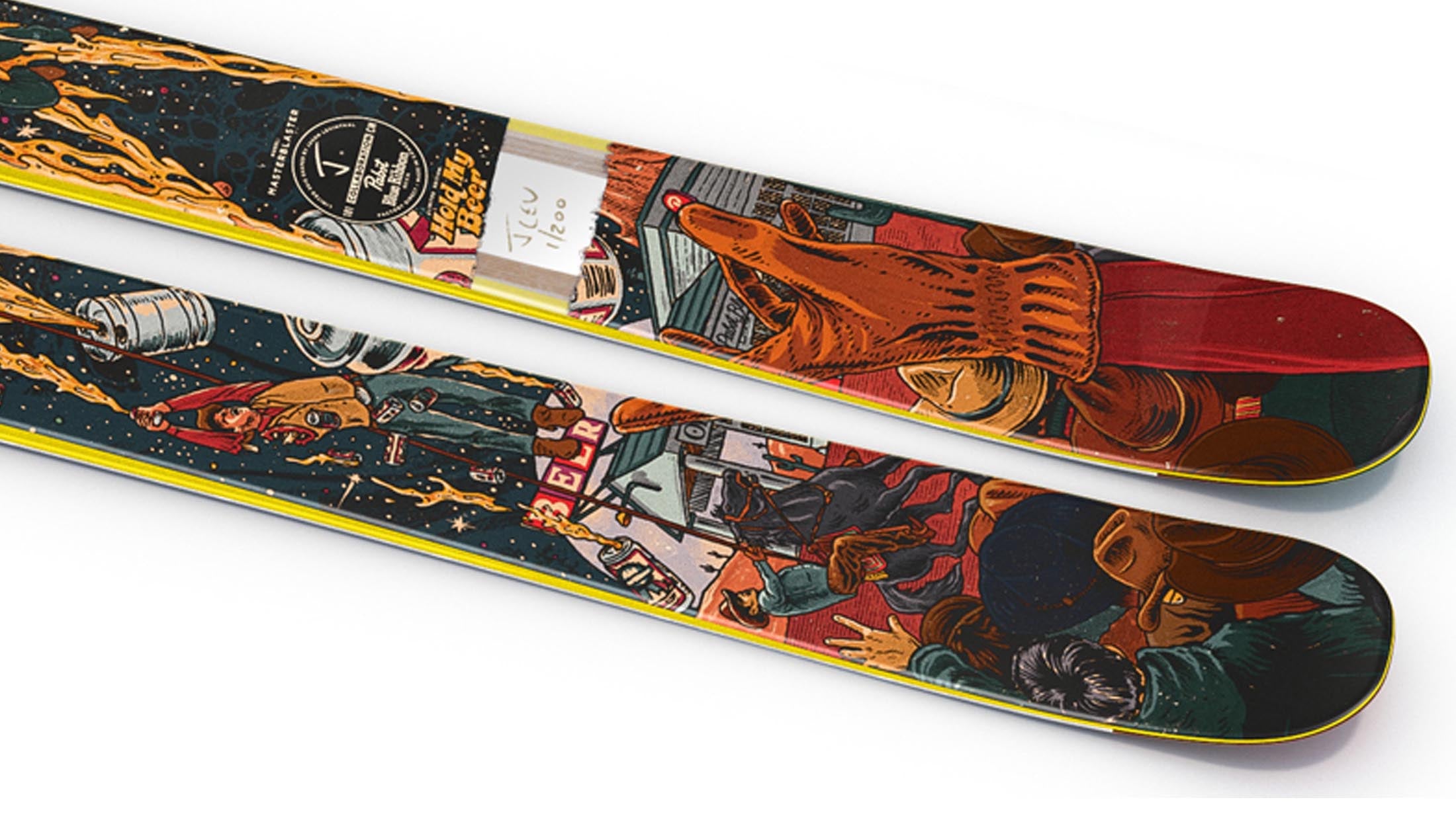The Masterblaster "HOLD MY BEER" PBR x J Collab Limited Edition Ski