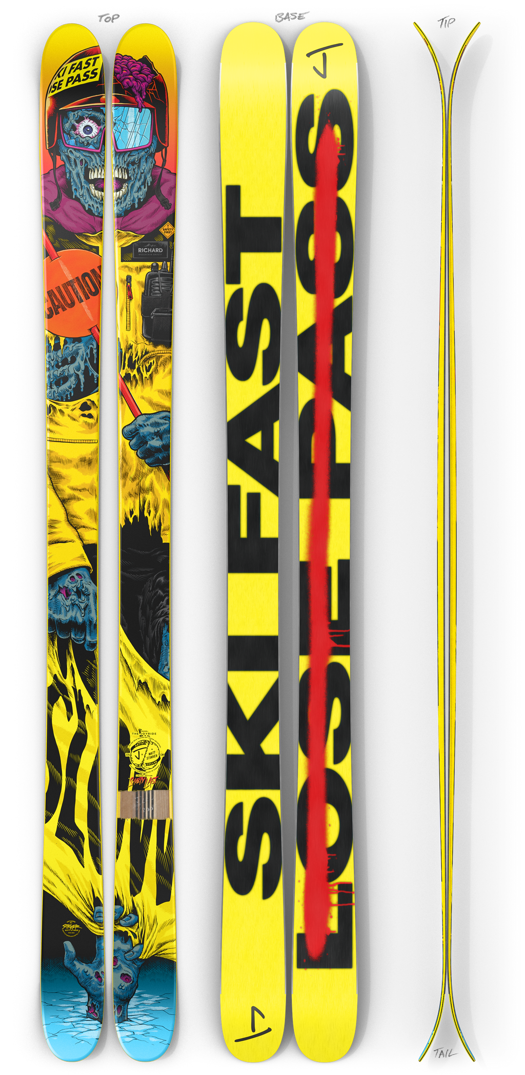 The Joyride "SAFETY LAST" Matt Stikker x J Collab Limited Edition Ski
