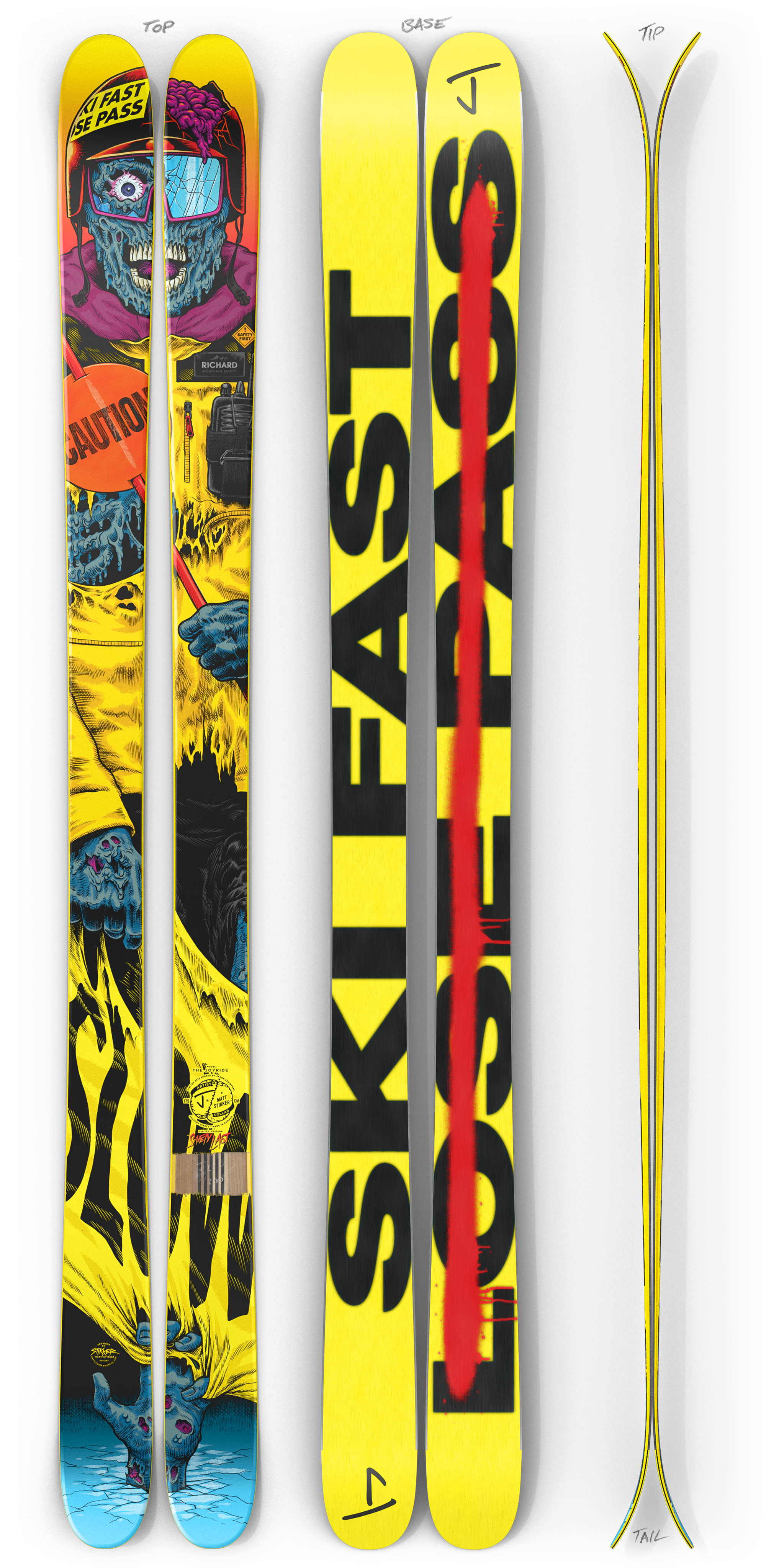 The Joyride "SAFETY LAST" Matt Stikker x J Collab Limited Edition Ski
