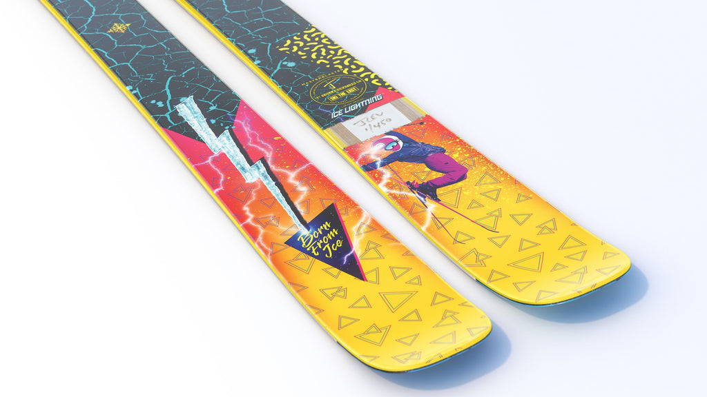 The Masterblaster "ICE LIGHTNING" Ski The East x J Collab Limited Edition Ski
