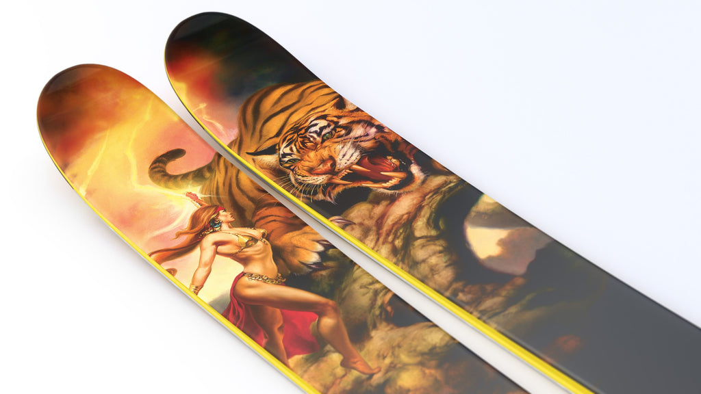 The Vacation "BEAST SLAYER" Julie Bell and Boris Vallejo x J Collab Limited Edition Ski