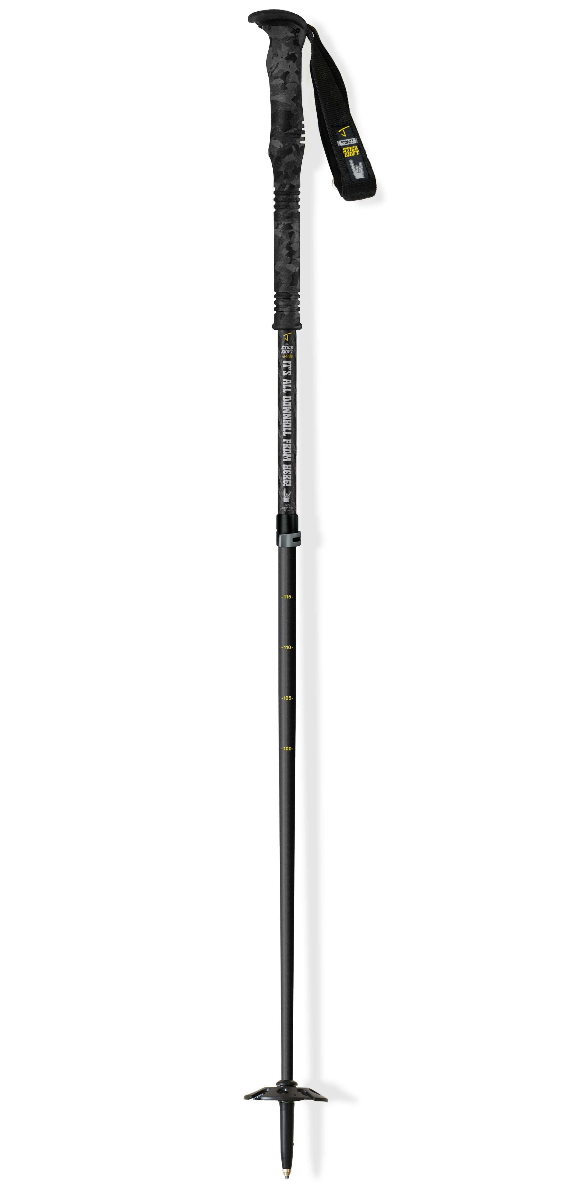 Stick Shift Adjustable Ski Poles "Downhill"