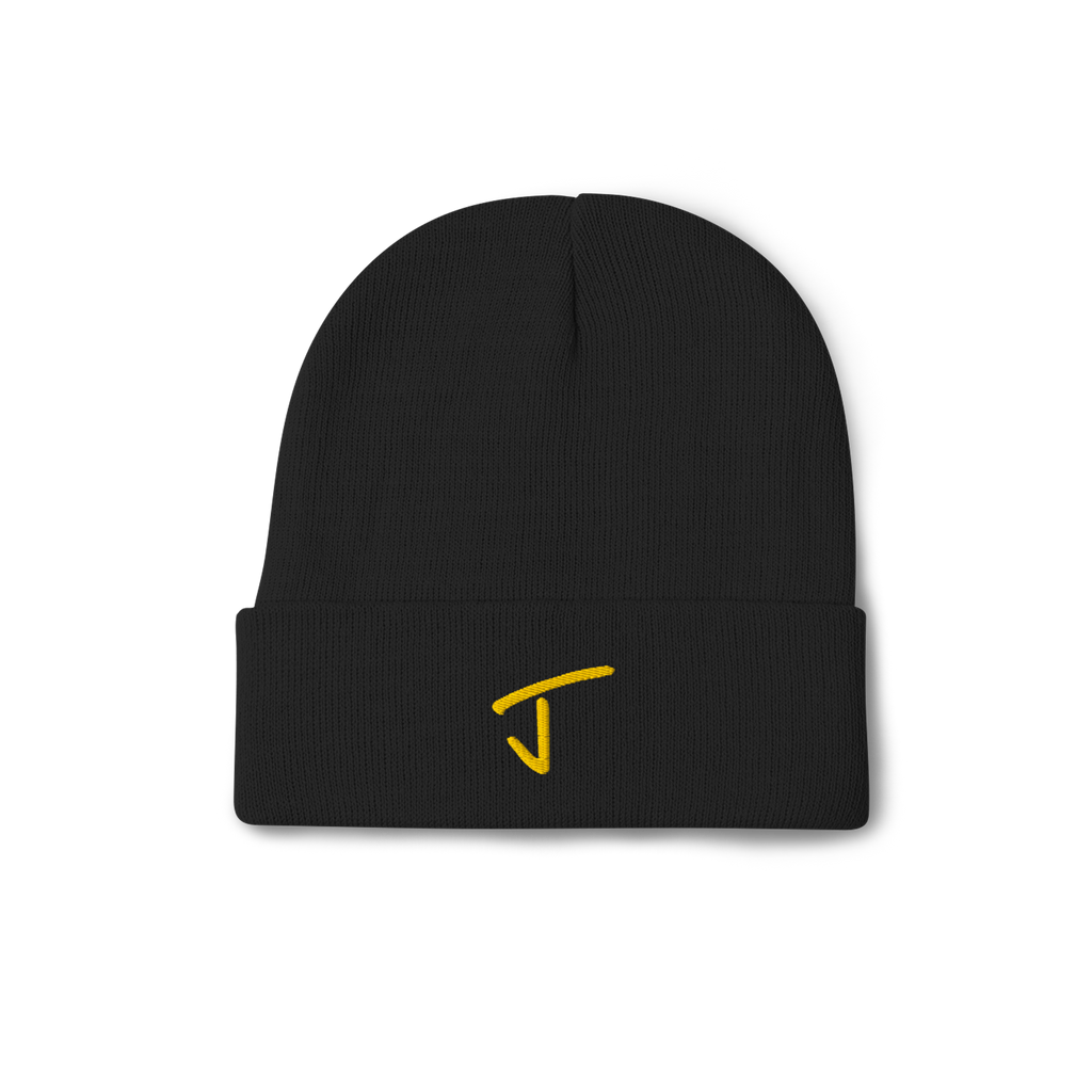 J Embroidered Beanie