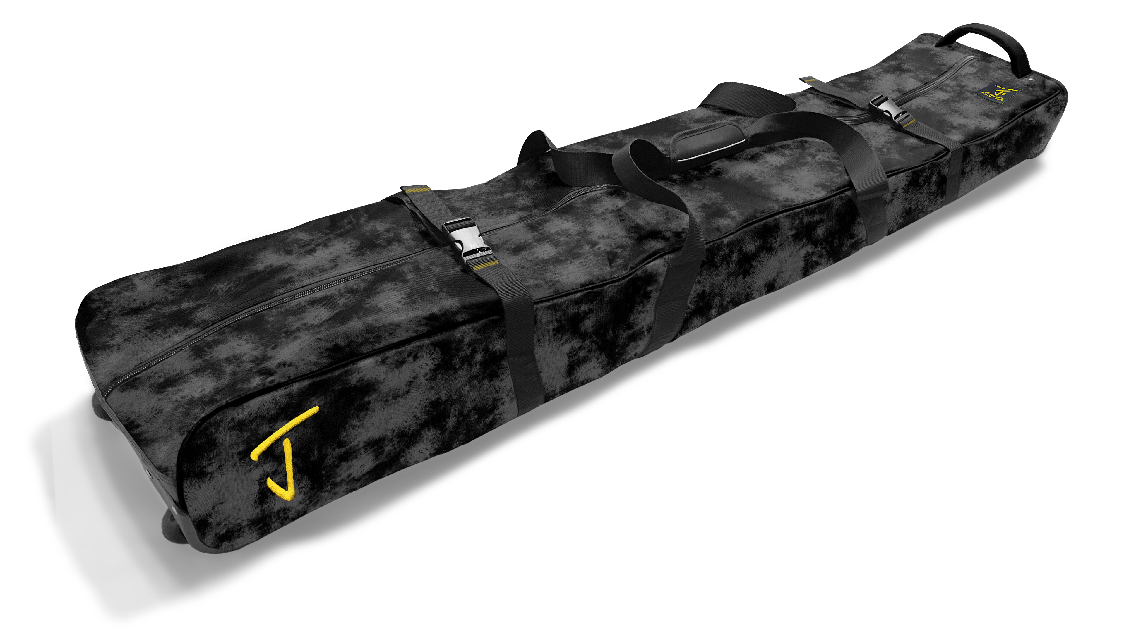 Ski Roller Bag, Black Tropic