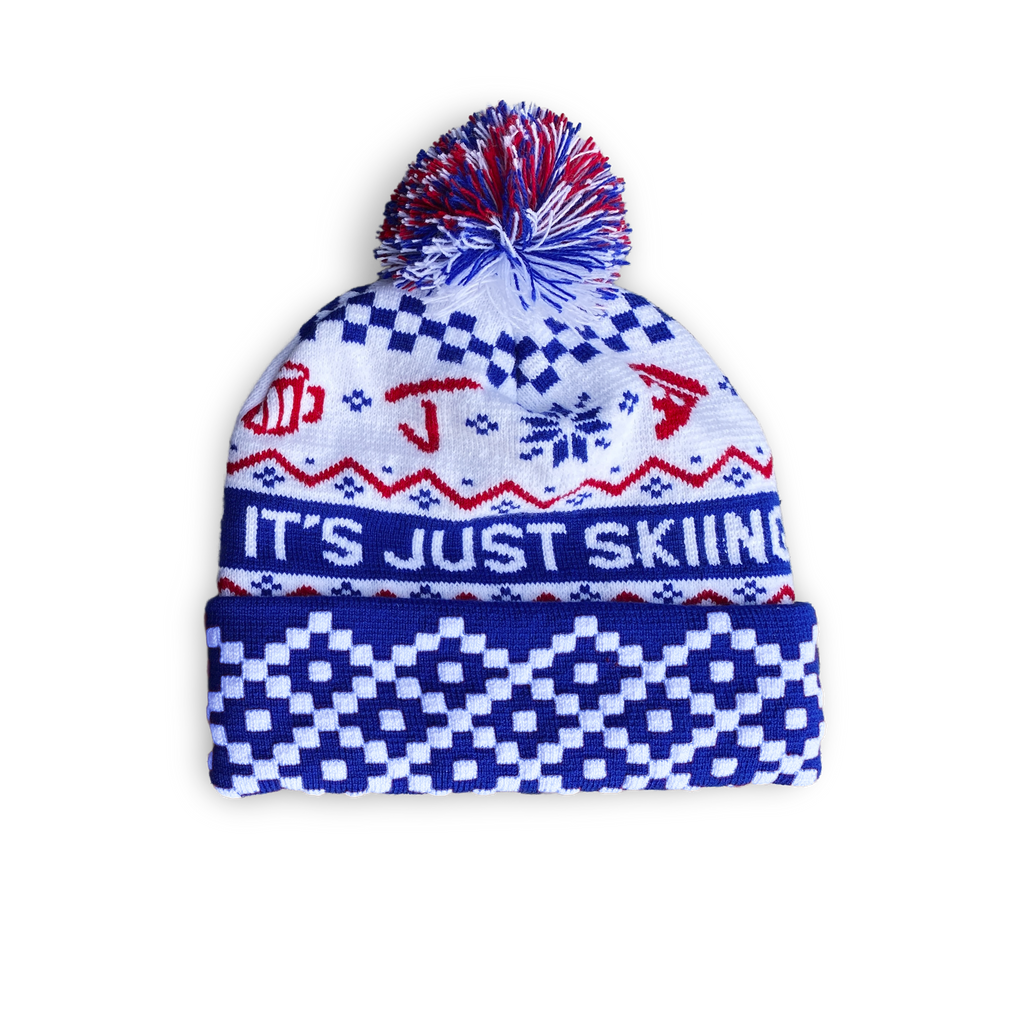 Just Skiing Pom Beanie