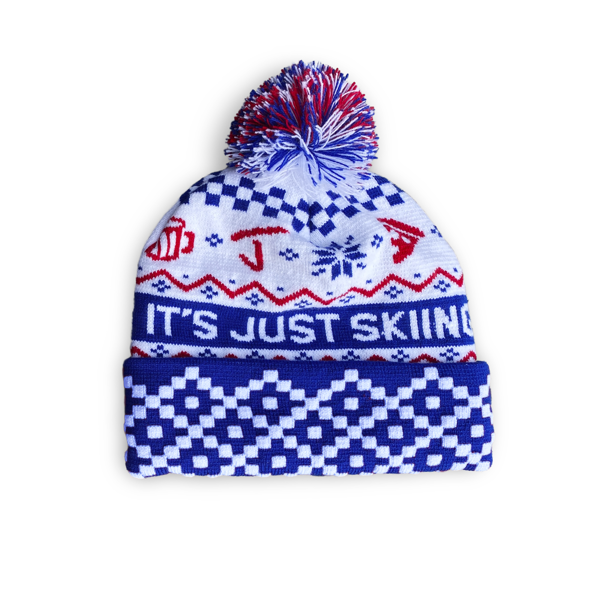 Just Skiing Pom Beanie