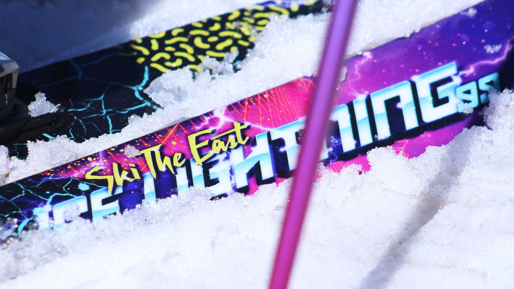 The Masterblaster "ICE LIGHTNING" Ski The East x J Collab Limited Edition Ski
