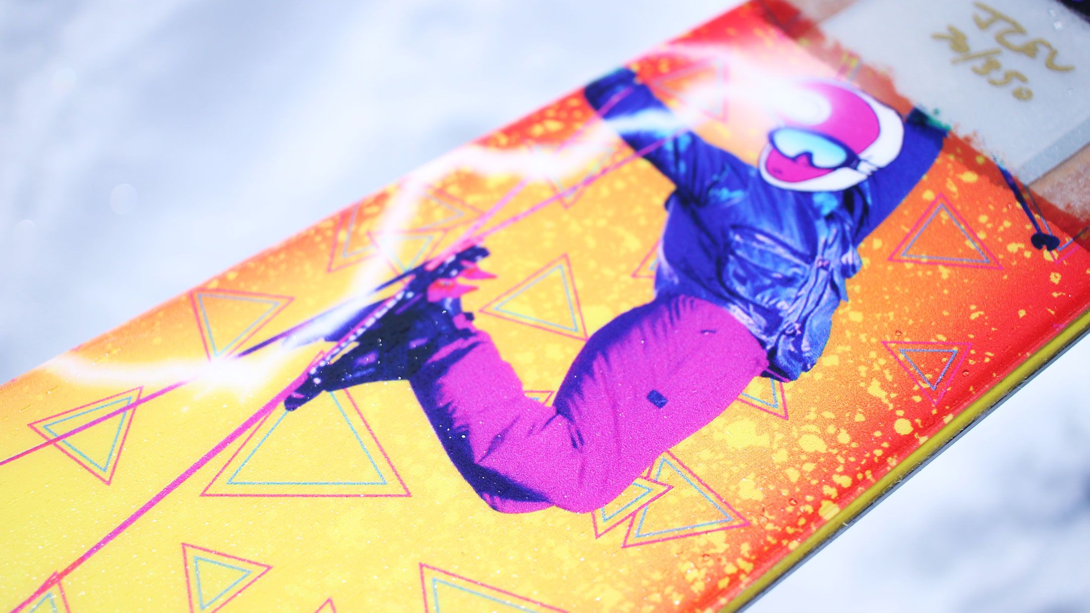 The Masterblaster "ICE LIGHTNING" Ski The East x J Collab Limited Edition Ski