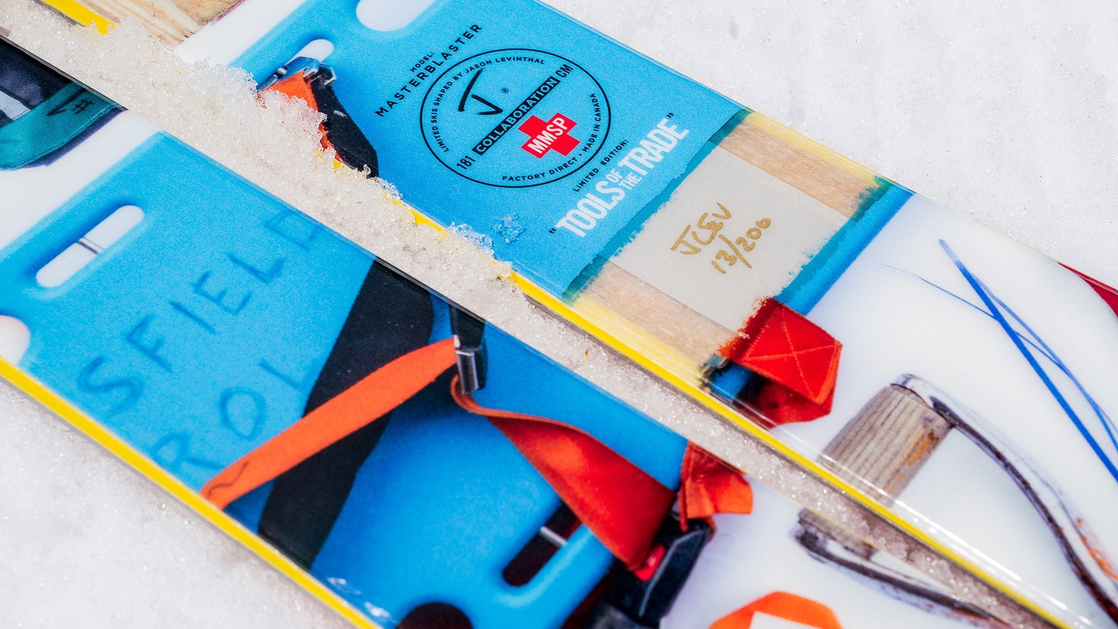 The Masterblaster "TOOLS OF THE TRADE" Mount Mansfield Ski Patrol x J Collab Limited Edition Ski
