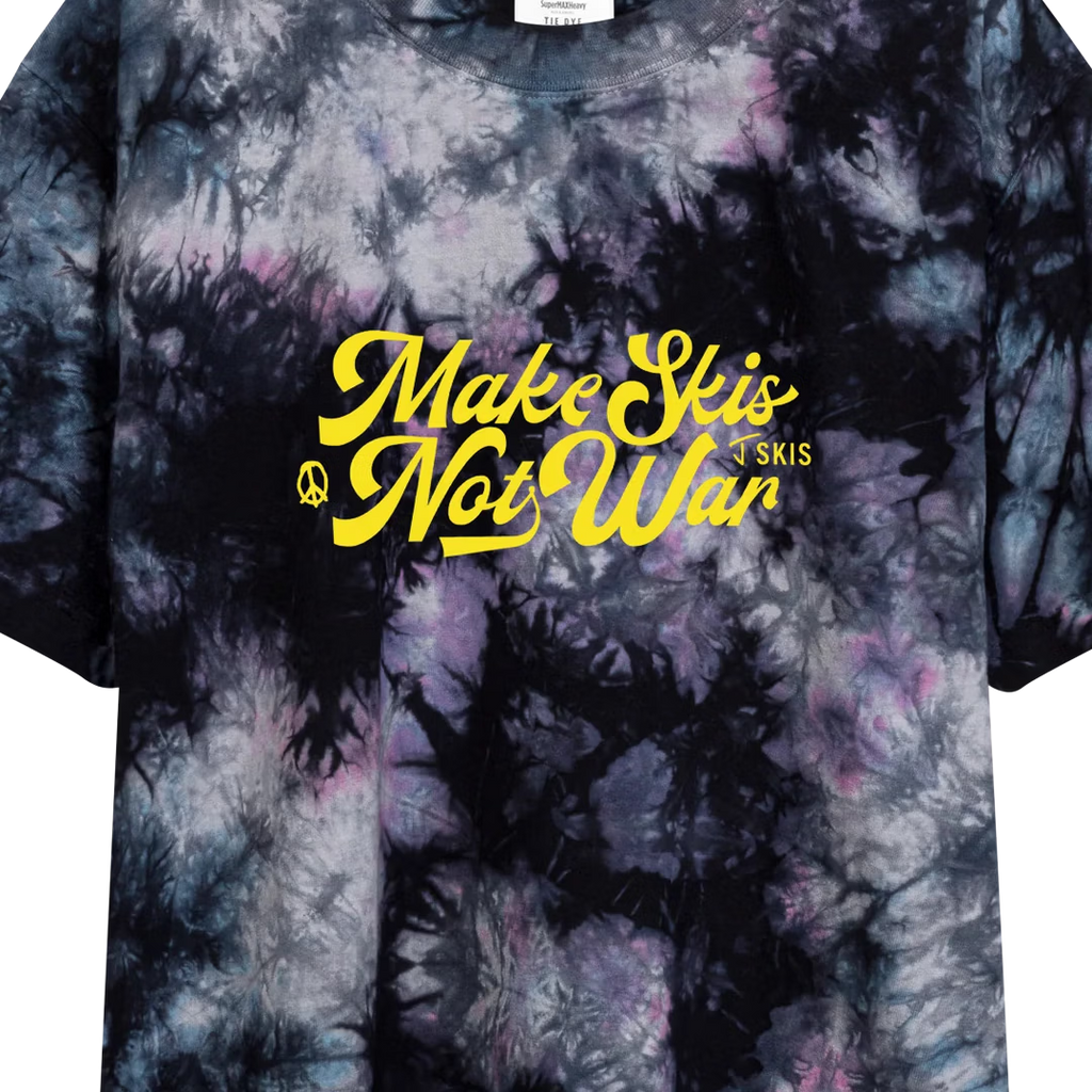 Make Skis Oversized Tie-Dye Tee