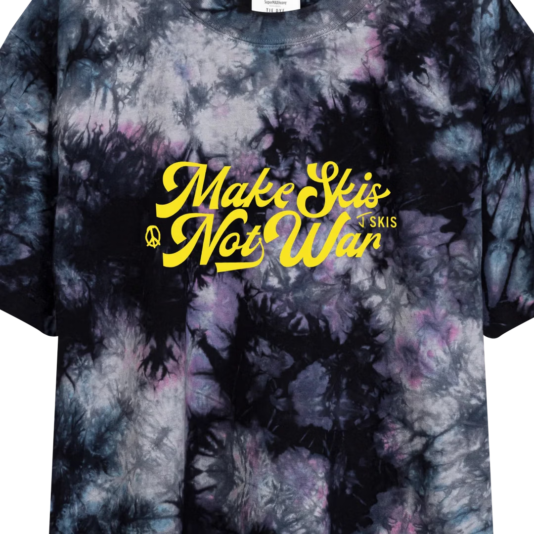 Make Skis Oversized Tie-Dye Tee