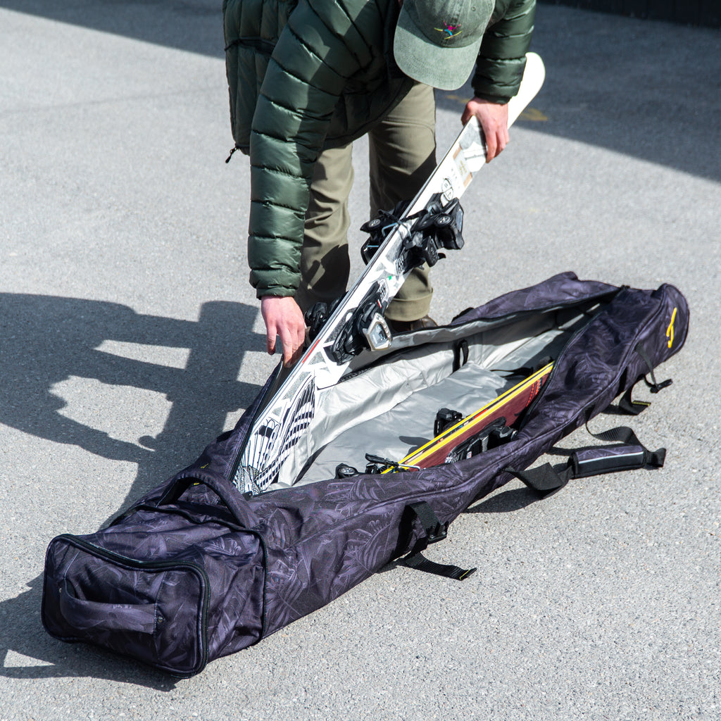 Ski Roller Bag, Black Tropic