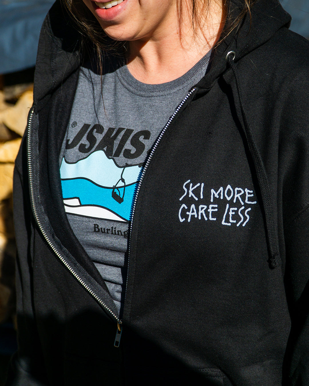 Ski More Zip Hoodie