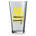 Ski Fast Pint Glass