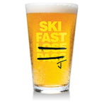 Ski Fast Pint Glass