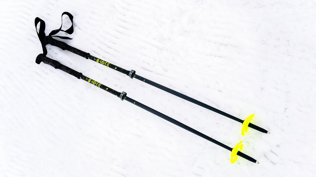 Stick Shift Adjustable Ski Poles "Splatter"