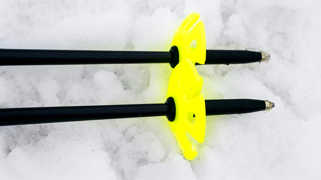 Stick Shift Adjustable Ski Poles "Splatter"