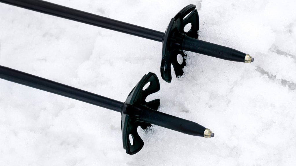 Stick Shift Adjustable Ski Poles "Duck Camo"