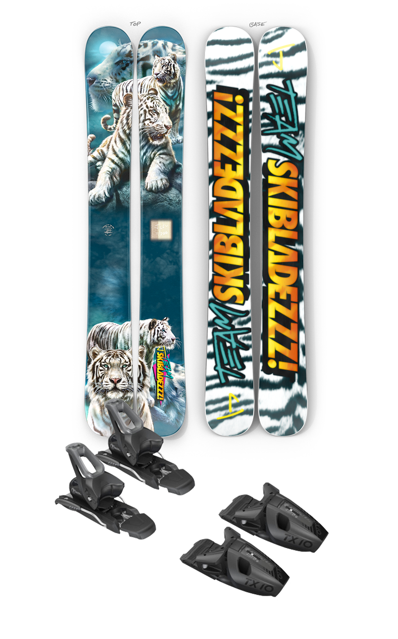 Team Skibladezzz "SNOWCAT" + Tyrolia TX10 GW Binding Bundle